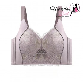 Premium Lilac Full-Cup Anti-Sagging Bra