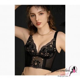 Lotus Embroidery Lace Shaping Bra