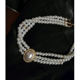 Pearl Beaded Elegant Choker