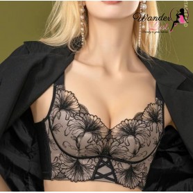 Sexy Enchantress Black Lace Push-up Bra