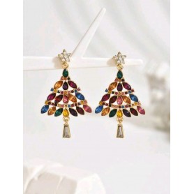 Elegant Brilliance Multicolor Gems Earrings