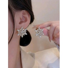 Snowflakes Rhinestones Earrings