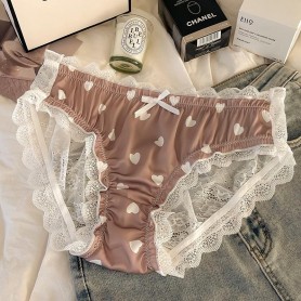 Hearts Silk Lacy Panties