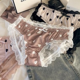 Hearts Silk Lacy Panties