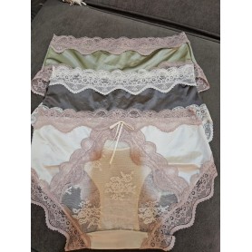 Sexy Silk Angel-back Lace Panties