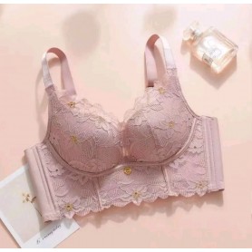 Purple Dandelion Lace Bra