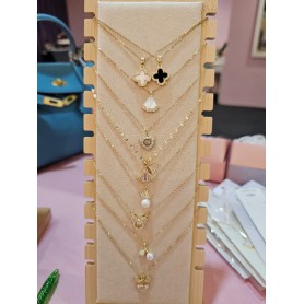 Assorted Stainless Steel Gold Pendants with Chain