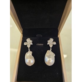 Elegant Baroque Zircon Earrings