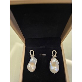 Elegant Baroque Zircon Earrings