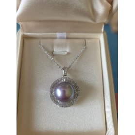 Natural Gold Pearl Premium Pendant Necklace