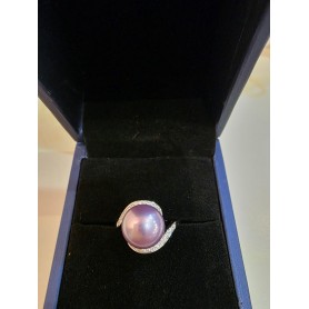 Elegant S Natural White Pearl Earrings