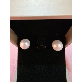 Natural White Pearl Studs 13mm Earrings
