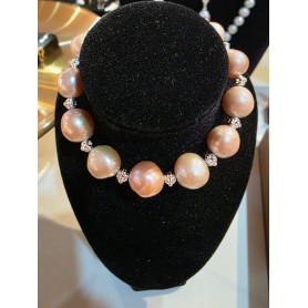 Natural Champagne Pearls Bracelet