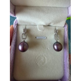 Royal Purple Daggly Earrings