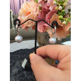 Natural Blue Pearl Daggly Earrings