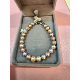 Ethereal Candy Bracelet with Zircon Clover Clasp