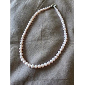 Angel Pink Natural Pearl Strand Necklace