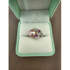 Natural Pink Pearl Dream Bouquet Ring