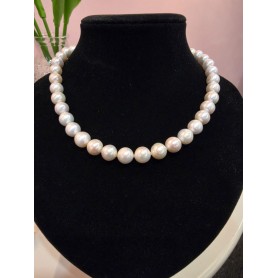 Natural White Pearl 12mm Necklace