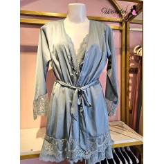 Sexy Lace Setting Night Dress with Robe