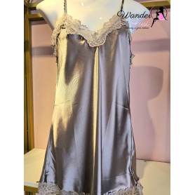 Lace Satin Nightdress 16