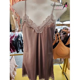 Lace Satin Nightdress 16