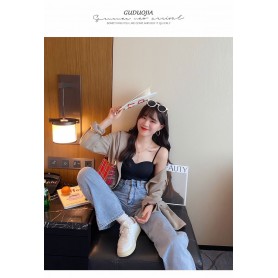 Ice Silk Seamless Strap One Piece Inner Top