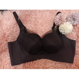 Black Mesh Premium Latex Bra