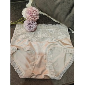 Seamless Satin Lace Panties